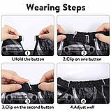 Пеньюар/накидка перукарня для стриження з регульованою застібкою Cutting Devices чорний (GS-76671), фото 5