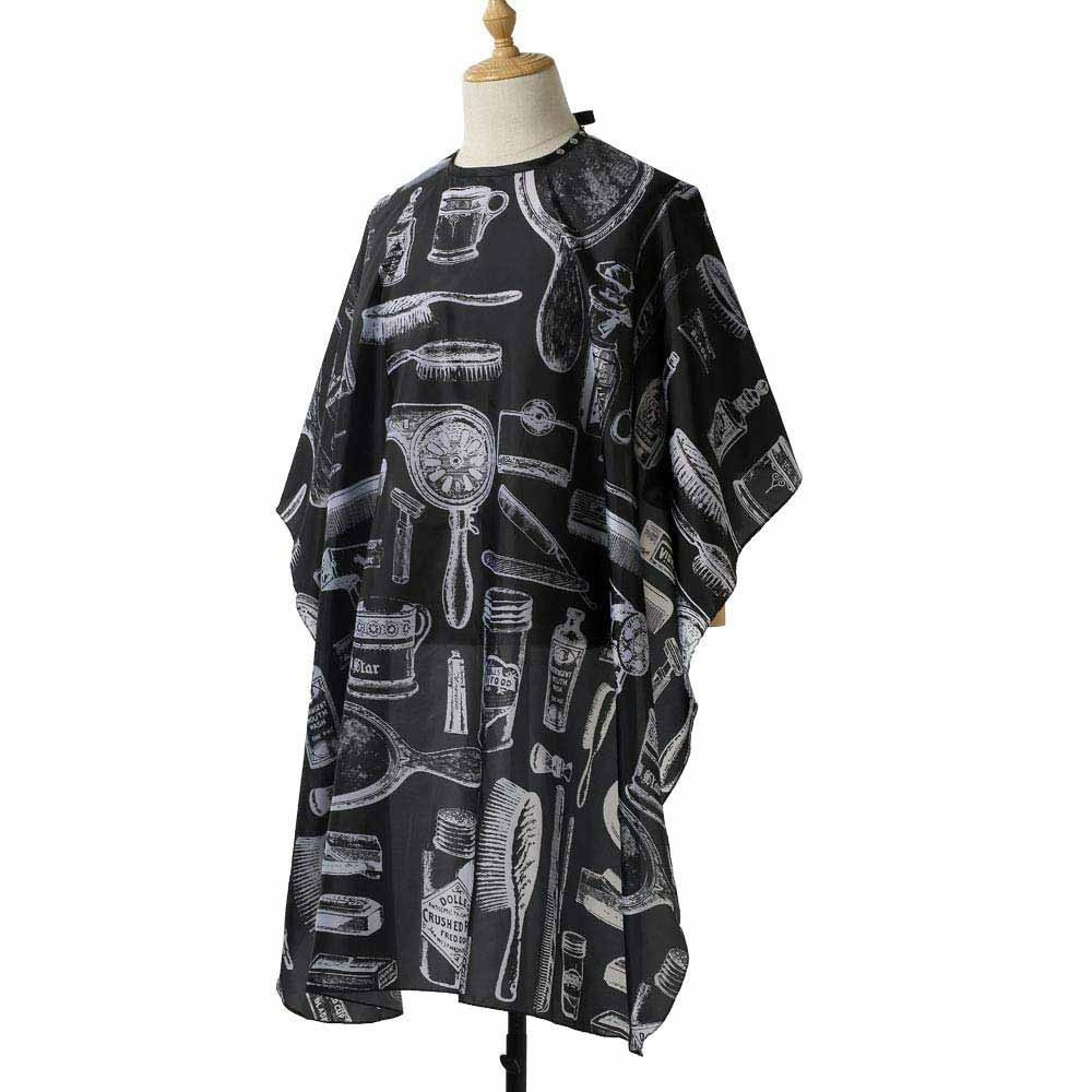 Пеньюар/накидка перукарня для стриження з регульованою застібкою Cutting Devices чорний (GS-76671), фото 1