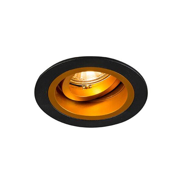 Точковий світильник Zuma Line 92702 CHUCK DL ROUND BLACK-GOLD