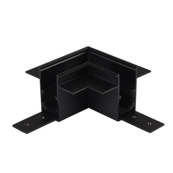 З'єднувач кутовий AZzardo AZ4681 Track Magnetic Corner90+Flex Gips Bk, фото 1