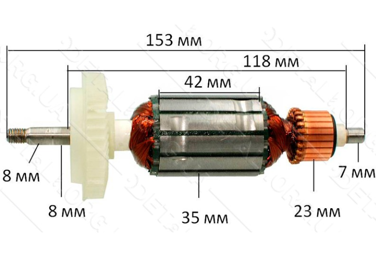 Якір болгарки Bosch 7-115, фото 1