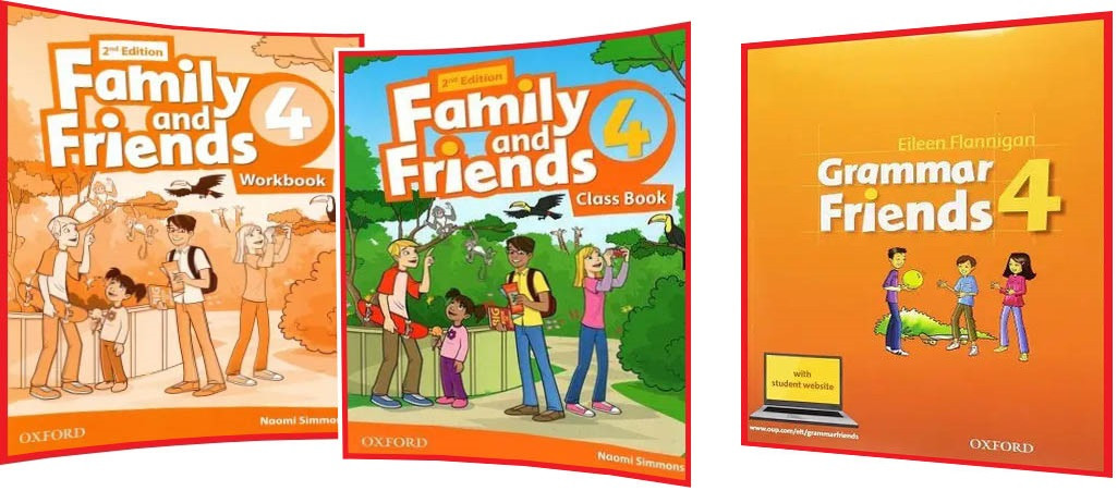 Family & Friends 4. Class+Workbook+Grammar. Полный Комплект Книг.