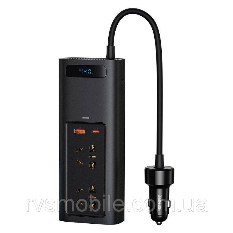 Автомобільний інвертор Baseus Inverter 150W, Black (CRNBQ-A01)