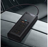 Автомобільний інвертор Baseus Inverter 150W, Black (CRNBQ-A01), фото 8