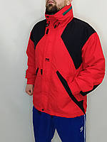 Куртка мужская красно - чёрная Helly Hansen протный капюшон складывается в воротник. Размер - М.