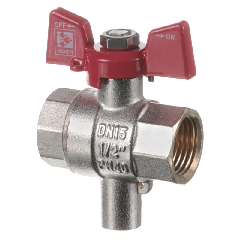Кран ГГБ для Подключения Датчика Температуры KOER KR.230 - 1/2" (KR3067 ...