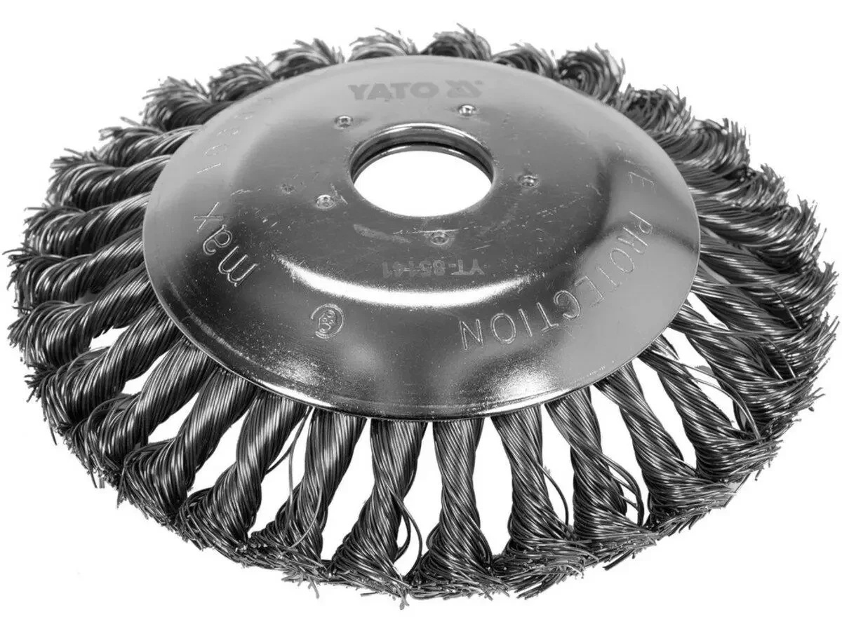 Щітка-крацовка дискова 150 мм для газонокосарки YATO