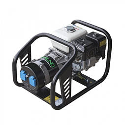 Бензиновий генератор Bruno G5000KMP, 4,1 кВт, Honda, 1ф, ручний старт, 95dB, 780x560x520, G5000KMP