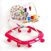 Дитячі ходунки JOY (6 кольорів, музична панель, колеса d=7см, у коробці) 992