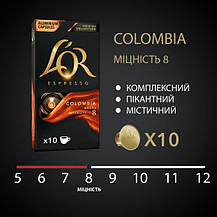 Кофе в капсулах L'OR Espresso Colombia 10 шт совместимы с Nespresso 100% Арабика, фото 5