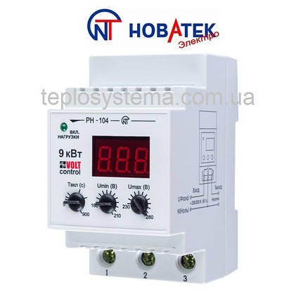 Реле контролю напруги РН-104 (Volt Control) "Новатек-Електро" (Україна), фото 1
