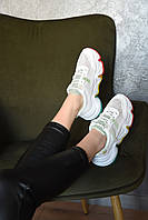 Кросівки жіночі білого кольору на шнурівці р.36 152888S