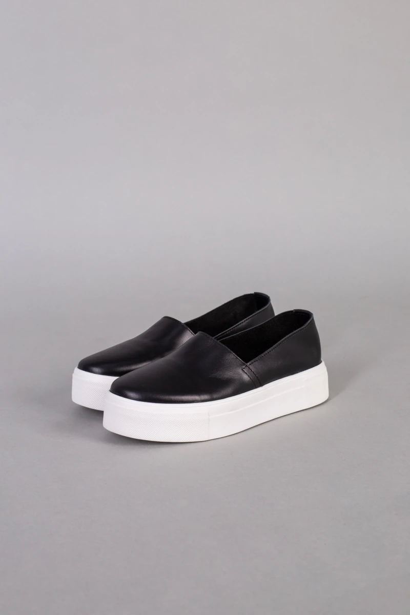 Жіночі літні сліпони ShoesBand Чорні натуральні шкіряні всередині шкіряна устілка 36 (23,5 см) (S99071-3)
