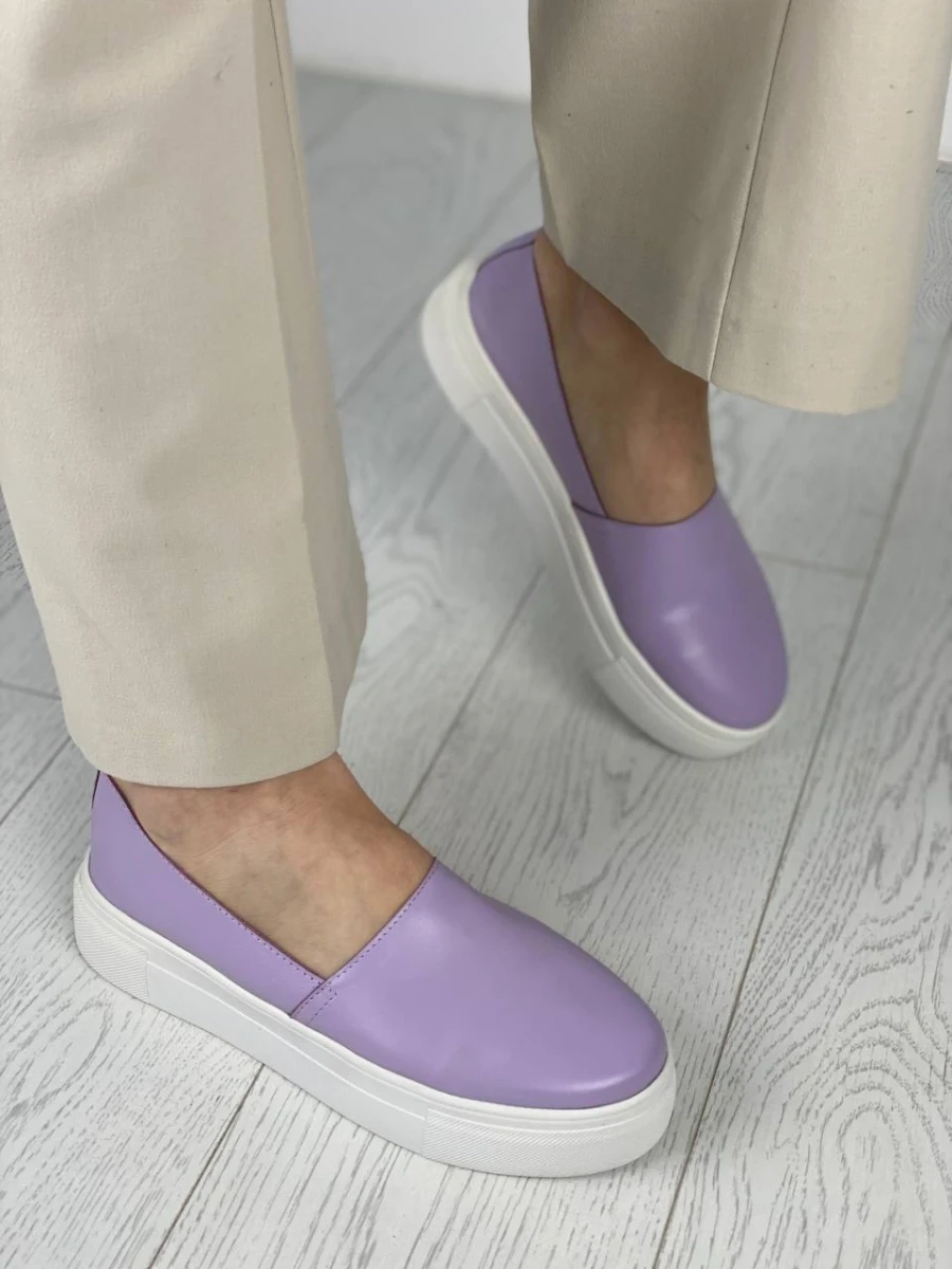 Жіночі літні сліпони ShoesBand Лавандові натуральні шкіряні всередині шкіряна устілка 36 (23,5 см) (S99071-4)