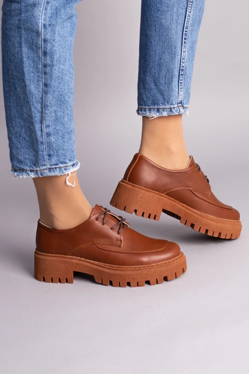 Жіночі демісезонні черевики ShoesBand Руді натуральні шкіряні всередині шкіряна підкладка 37 (24 см) (S79311)