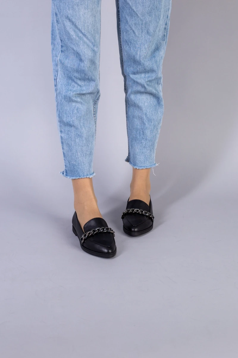Жіночі демісезонні черевики ShoesBand Чорні натуральні шкіряні всередині шкіряна підкладка 37 (24 см) (S71001)