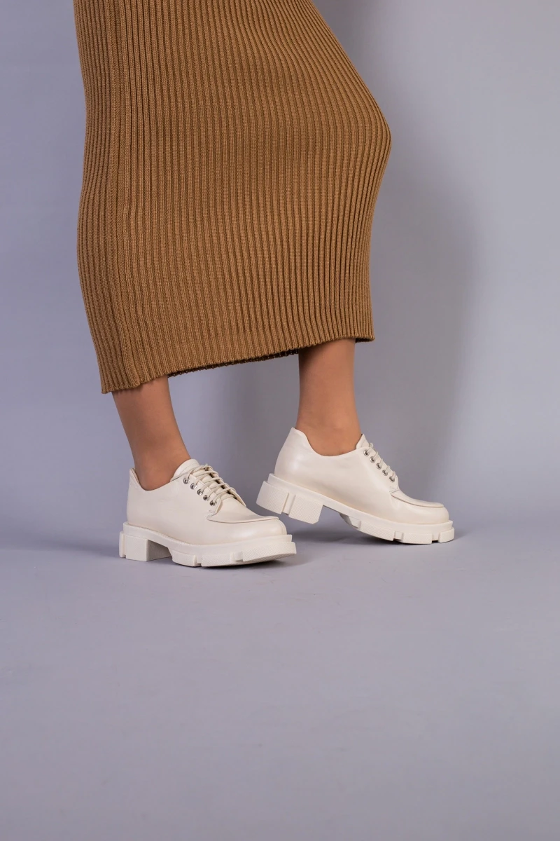 Жіночі демісезонні черевики ShoesBand Бежеві натуральні шкіряні всередині шкіряна підкладка 36 (23,5 см) (S67301-2)