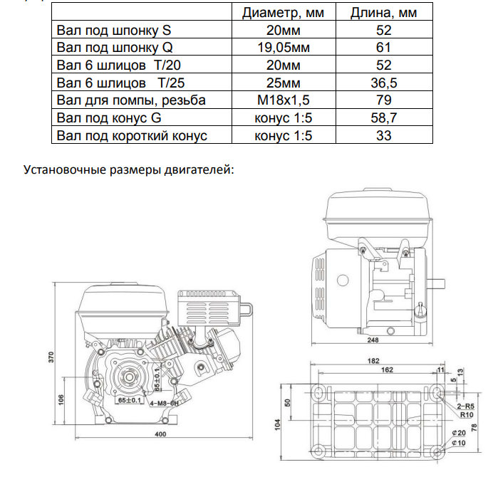 Бензиновый двигатель с ручным стартом Weima WM170F-Q New (шпонка 19.05 мм, 7 л.с.) - фото 8 - id-p1684009677