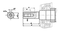 Двигун Бензин-Газ LF188F із ручним стартером, вал Ø25 мм під шпонку, фото 5