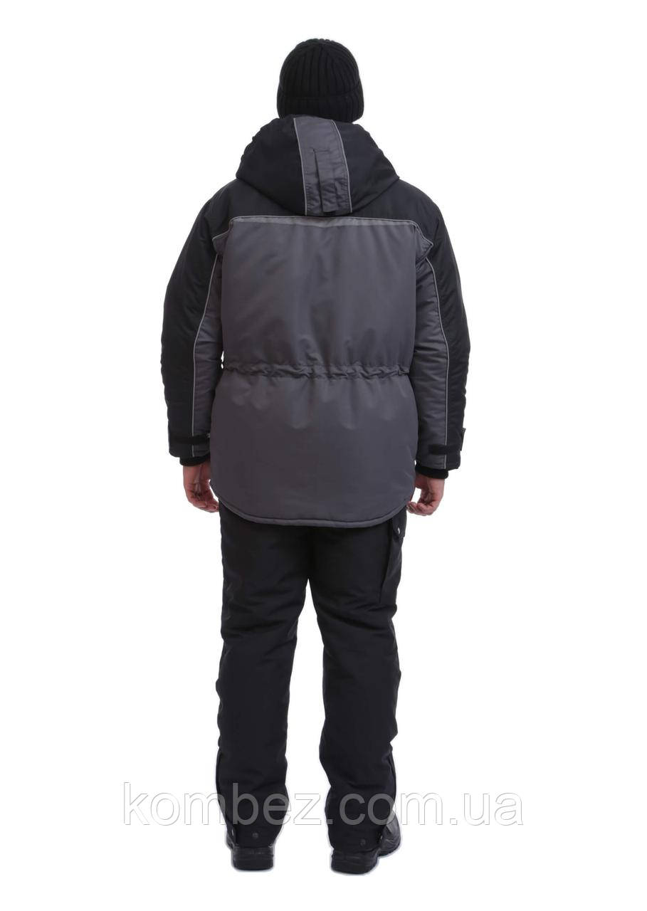 Куртка рабочая утепленная ГРЕЙМЕН, темно-серая/черная - фото 8 - id-p1728297095