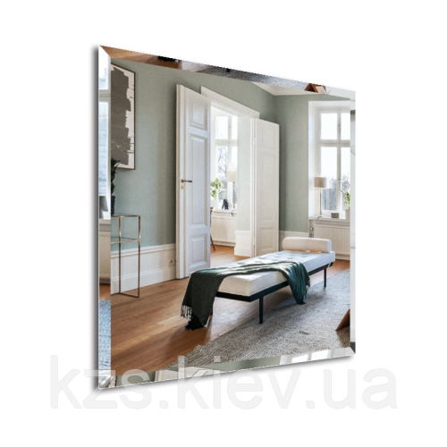 Дзеркало з фацетом 10 мм, 450 х 450 мм., фото 1