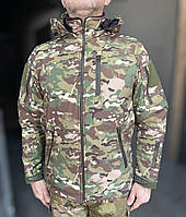 Куртка тактическая зимняя Softshell, Special, Мультикам, размер L, на подкладке из искусственного меха