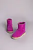 Жіночі зимові уги ShoesBand Фуксія натуральні замшеві на середню/широкуватий стопу всередині цигейка 35 (22,5, фото 7