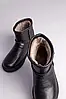 Жіночі зимові уги ShoesBand Чорні натуральні шкіряні флотар на середню/широкувату стопу всередині цигейка 40, фото 9