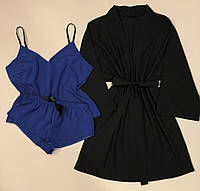 Черный комплект Халат и пижама Комплекты с халатами ТМ Exclusive