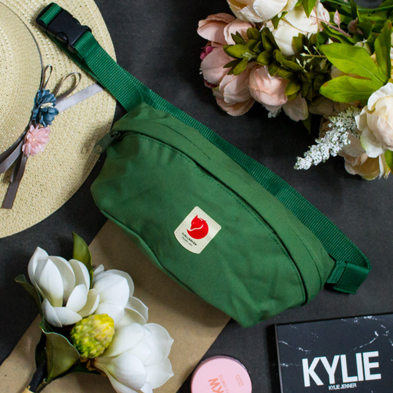 Сумка на пояс бананка зелена Fjallraven Kanken, фото 1