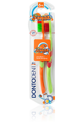 Зубна щітка для дітей 6+ Dontodent 2 шт.