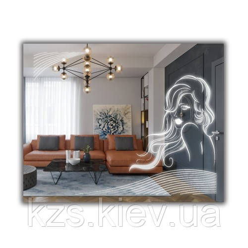 Дзеркало з підсвічуванням 750х950 мм, фото 1