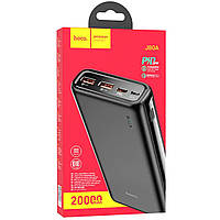 Повербанк Hoco J80A Premium (20000 мАг, 22.5Вт, Type-C x 2 USB, QC 3.0, LED індикатор, швидка зарядка) - Чорний
