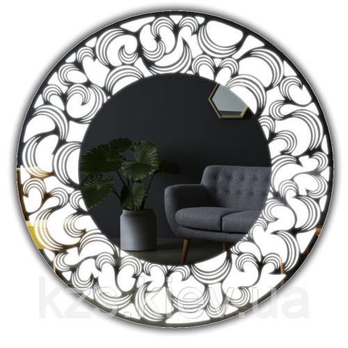 Дзеркало з підсвічуванням Д-800мм, фото 1