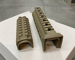 Цівка на АК 47 74 DLG TACTICAL полімерна, колір Койот, 2 планки picatinny з кріпленням M-LOK Цівка на АК Обважування