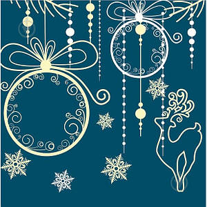 Серветка ТМ "Luxy" 33х33, 3 кулі, 18 шт., "Святкова"