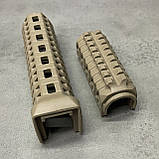 Цівка на АК 47/74 DLG TACTICAL (DLG-133), полімерна, колір Койот, 1 планка пікатинні, з кріпленням M-LOK, фото 2