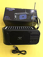 💙Радіоприймач ROTOSONIC SD P11 BT, з сонячною панеллю, FM, BLUETOOTH SD, USB, кишенькове радіо з ліхтариком