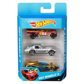 Набір з 3-х базових машинок Hot Wheels