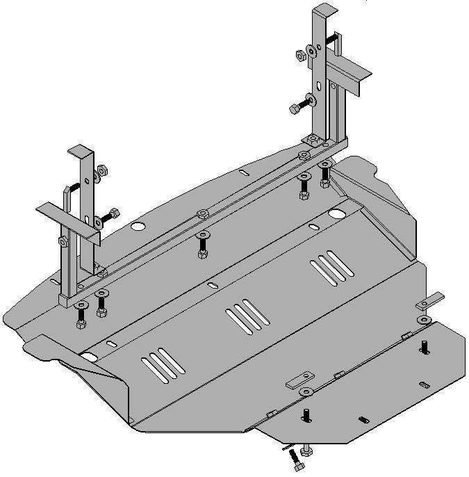 Захист двигуна Infiniti FX (2003-2008) Кольчуга, фото 1