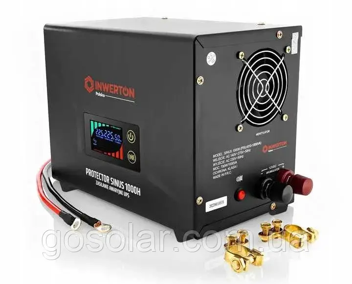 Безперебійник для котла Inwerton Protector Sinus 500VA/300W 12V ДБЖ перетворювач та стабілізатор