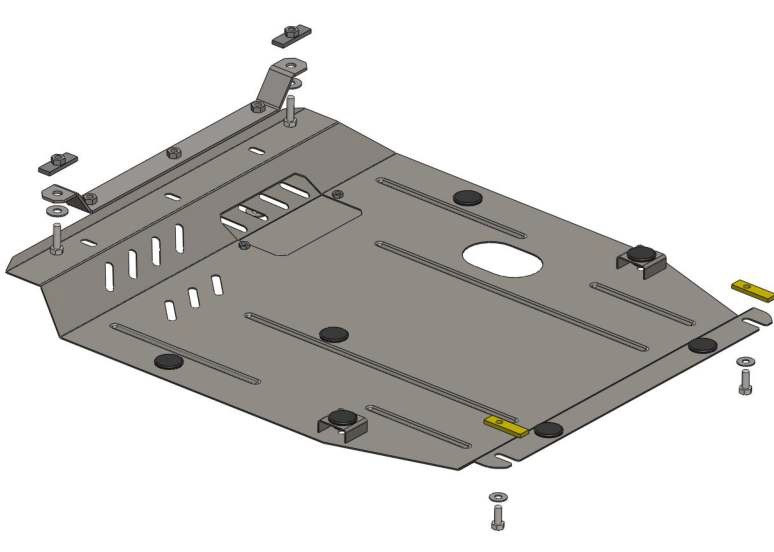 Захист двигуна Jeep Compass (2011-2017) Кольчуга, фото 1