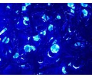 Гірлянда чорний провід "Кристал" 100 колір синій 6м (ЧПК-100С) 1/100