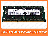 DDR3 8GB 1600 MHz (PC3-12800) SODIMM разные производители