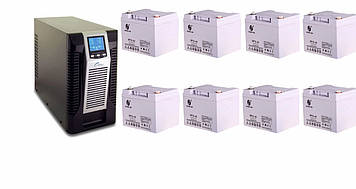 Комплект системи резервного живлення UPSet Poweractive 3 kVA Long Backup 4032 Вт*год