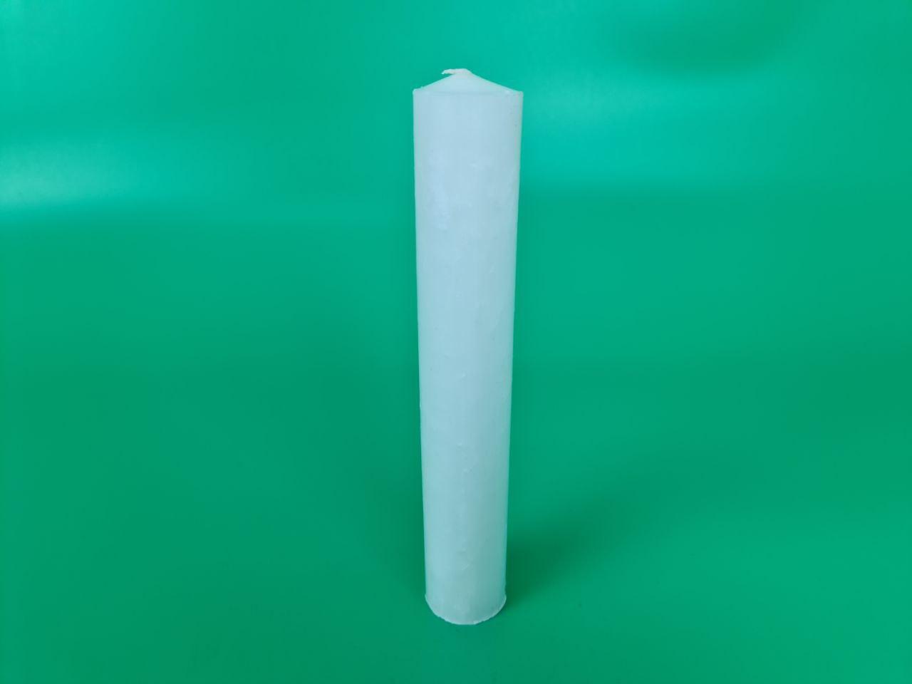 Свічка господарська парафінова 24 см × Ø 4 см, (250 гр.), біла,, фото 1