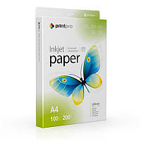 Фотопапір PrintPro глянсовий 200г/м2 A4 100л (PGE200100A4)