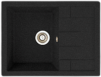 Каменная кухонная мойка черная с отверстием, гранитная мойка для кухни черного цвета из искусственного камня