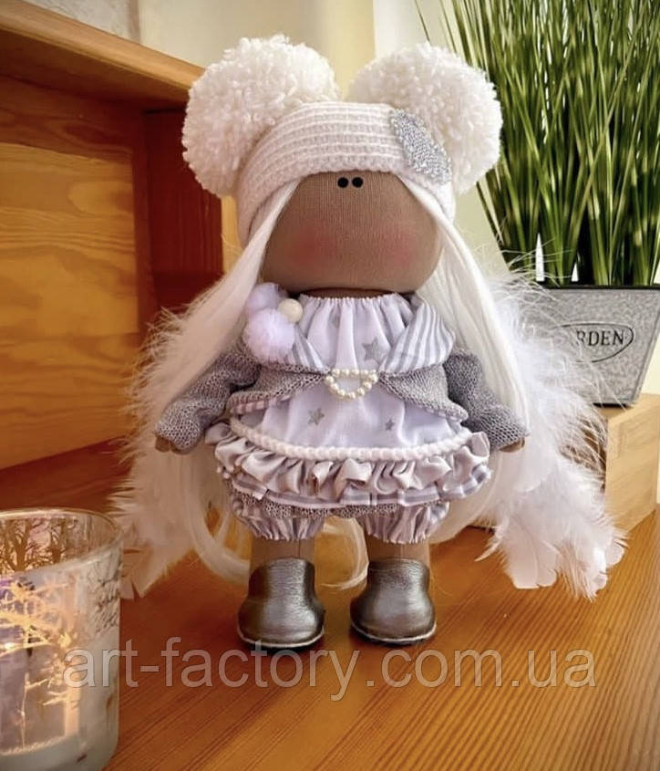 Авторська текстильна лялька для дівчаток ручної роботи інтер'єрна Ангел Ліза Тільда