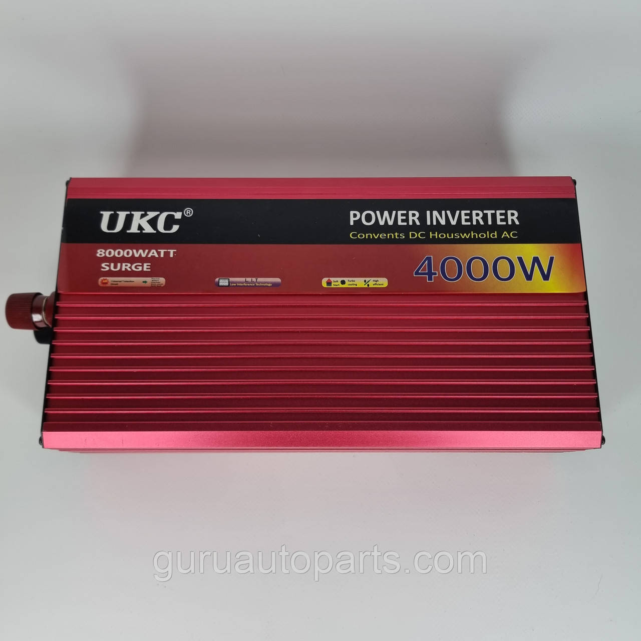 UKC Інвертор 12-220, перетворювач напруги 12V - 220V 4000W, power inverter з функцією плавного пуску
